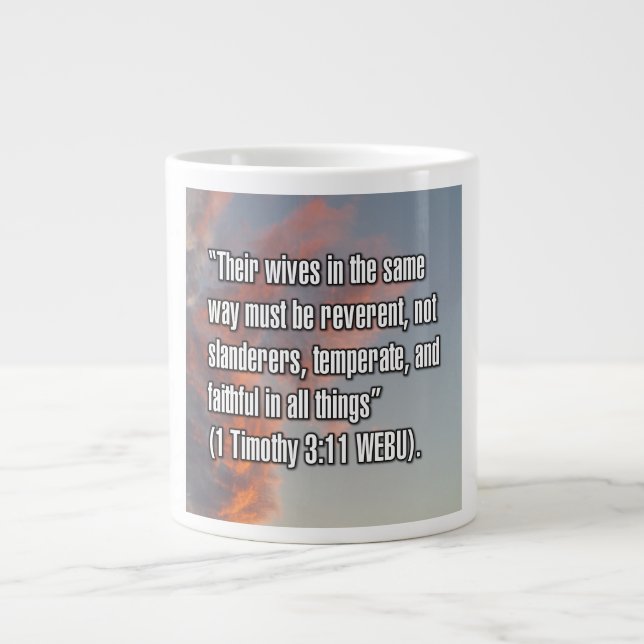 1 Timothy 3:11 WEBU Mug (Front)