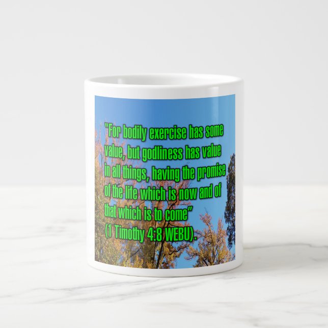 1 Timothy 4:8 WEBU Mug (Front)
