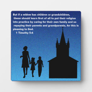 1 Timothy 5:4 Plaque