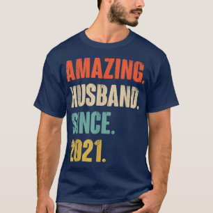 1 Wedding Aniversary Gift Him  Amazing Husband Sin T-Shirt