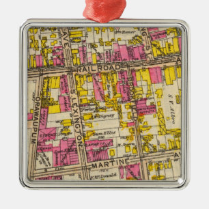 1 White Plains Metal Ornament