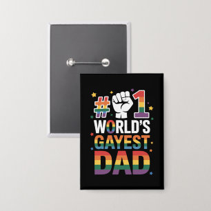 #1 World's Gayest Dad Funny Father's Day LGBT 