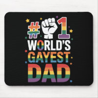 #1 World's Gayest Dad Funny Father's Day LGBT