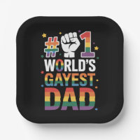 #1 World's Gayest Dad Funny Father's Day LGBT