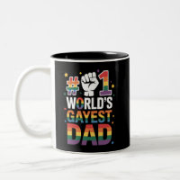 #1 World's Gayest Dad Funny Father's Day LGBT 