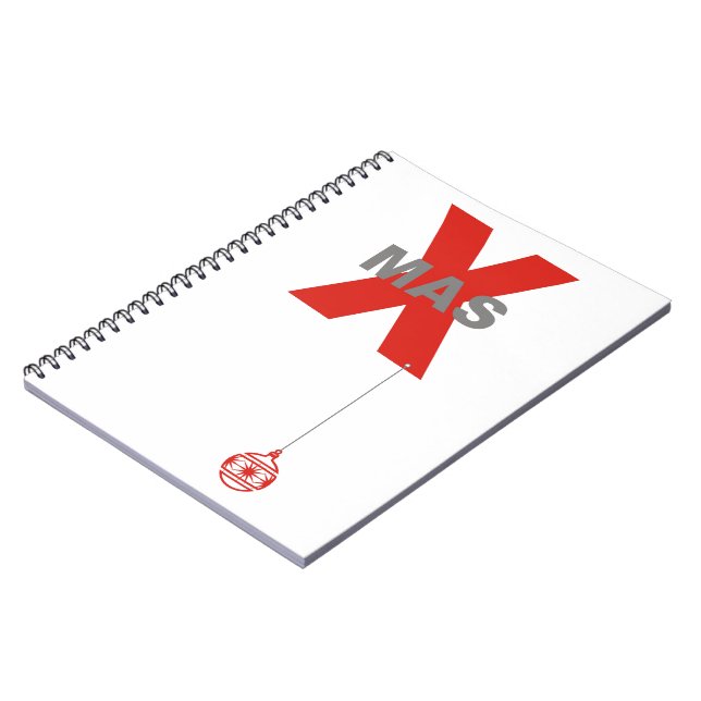 1 Xmas with Christmas Tree Ornament Notebook (Left Side)