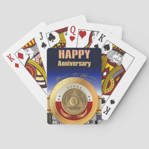 1 Year AA Anniversary Coin You're A Winner Award Playing Cards
