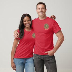 1 Year AA Sober Coin Logo with CUSTOM TEXT T-Shirt