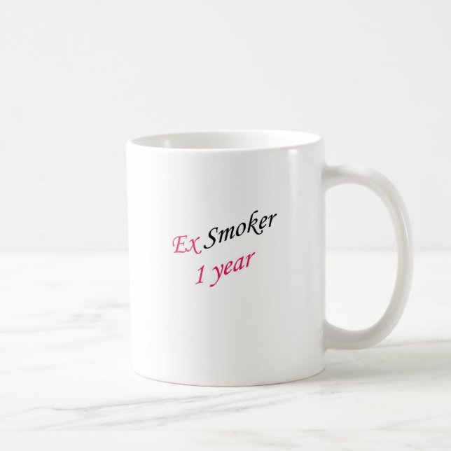 1 year ex-smoker coffee mug (Right)