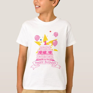 1 Year Old Birthday Cake T-Shirt