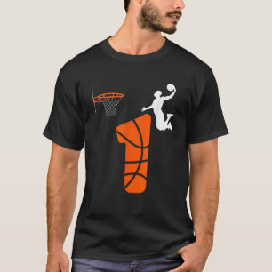 1 Year Old Slam Dunk Its My 1st Birthday Basketbal T-Shirt