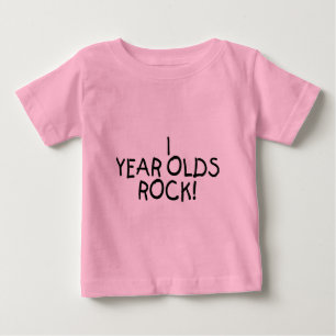 1 Year Olds Rock Baby T-Shirt