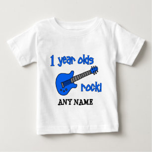 1 year olds rock! Personalised Baby's 1st Birthday Baby T-Shirt