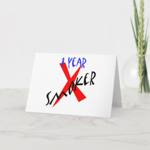 1 Year Red Ex-smoker Card