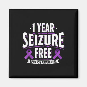 1 Year Seizure Free Epilepsy Awareness Day Support Magnet