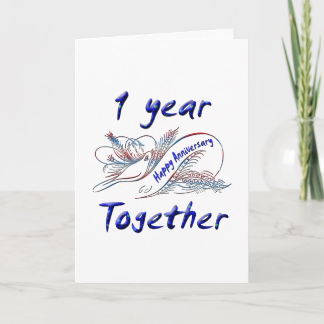 1 Year Together Card (Front)