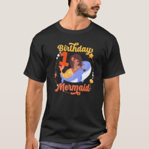 1 Years Old Birthday Mermaid 1st Magical African A T-Shirt