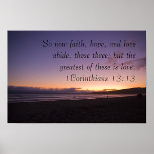 1Corinthians 13:13 Poster