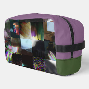 1FB1F9F4 Cyberpunk Glitch Art Mosaic Abstract Dopp Kit
