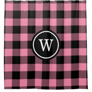 1I Round - Buffalo Plaid 1X Frame Shower Curtain