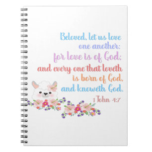 1John4:7 Bible Verse Notebook