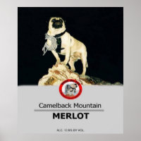 1Lt. Vincent Thomas Pugs Private Label Wine Poster