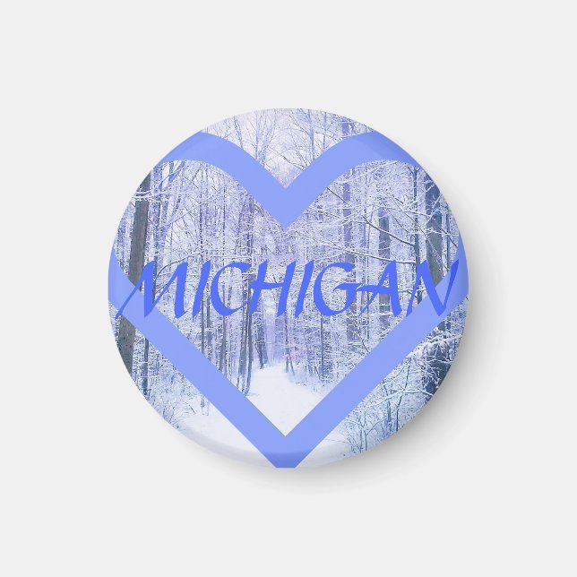 1MICHIGAN WINTER PERI<3 MAGNET (Front)