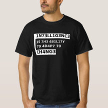 1n73ll1g3nc3 15- intelligence is -white cool quote