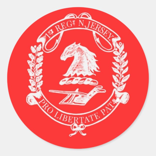 1NJ Logo Small Sticker (Front)