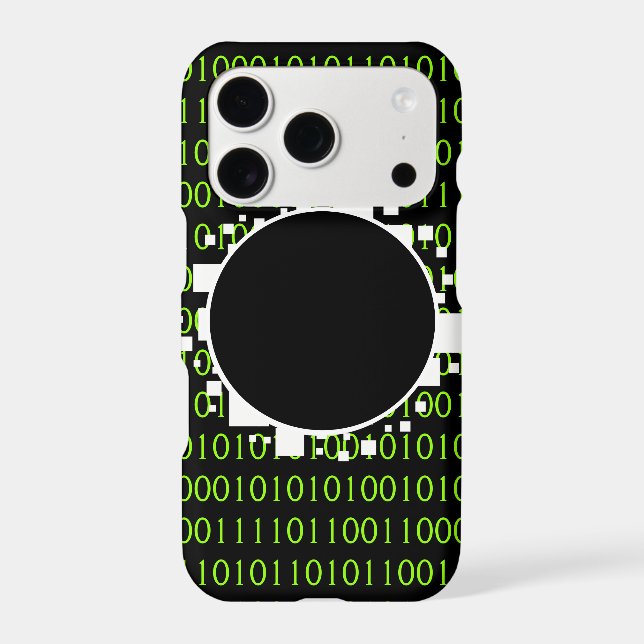 1s 0s Abyss Binary Code Digital Portal White Green (Back)