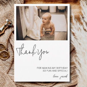 1st 2nd 3rd 4th 5th 6th 7th 8th 9 Birthday Favour Thank You Card