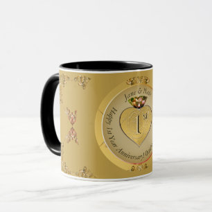1st/50th Wedding Anniversary Golden Mug