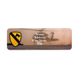 1st 7th cavalry air cav fort hood veterans vets return address label