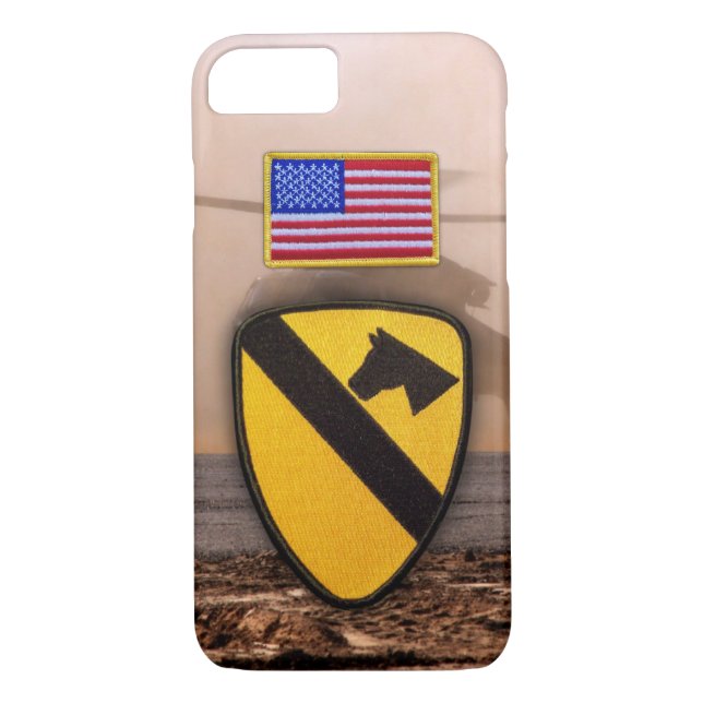 1st 7th cavarly air cav fort hood veterans vets Case-Mate iPhone case (Back)