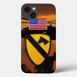 1st 7th cavarly air cav fort hood veterans vets iPhone 13 case
