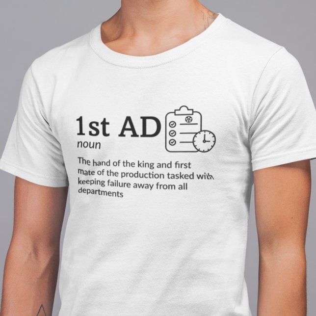 1st AD Definition Dark Mode- Funny Movie T-Shirt (Creator Uploaded)