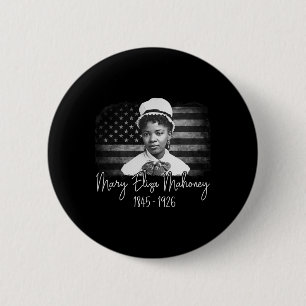 1st African American Nurse Black History Month Mar 6 Cm Round Badge