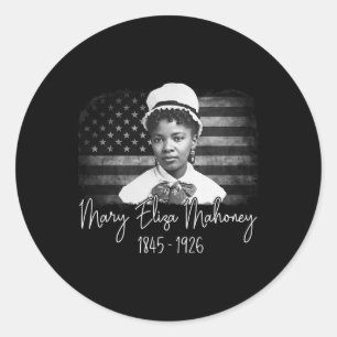 1st African American Nurse Black History Month Mar Classic Round Sticker