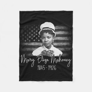 1st African American Nurse Black History Month Mar Fleece Blanket