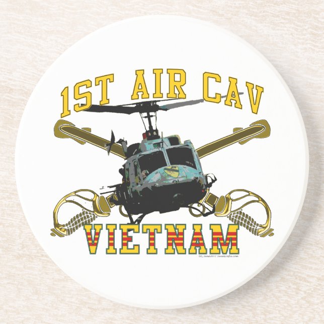 1st Air Cav - Vietnam Coaster (Front)