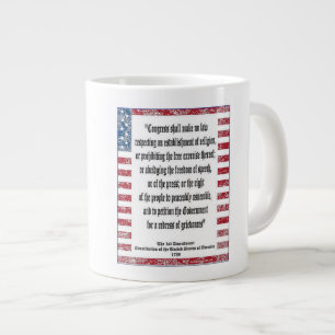 1st Amendment Large Coffee Mug