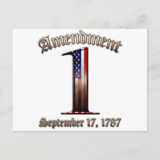 1st Amendment Postcard (Front)