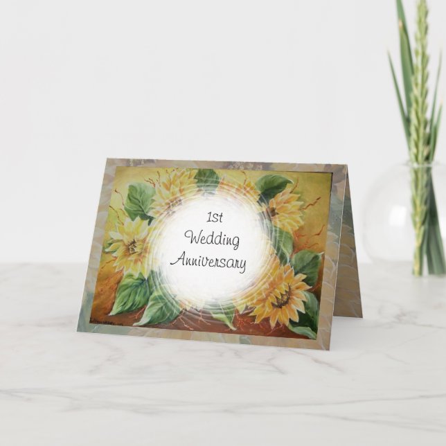 1st anniversary card (Front)