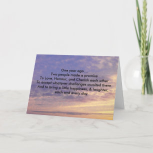 1st Anniversary Card