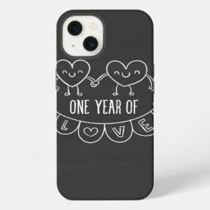 1st Anniversary Gift Chalk Hearts iPhone 6/6s 13 Case