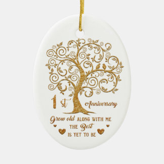 1st Anniversary Gifts Ornament | Unique gift