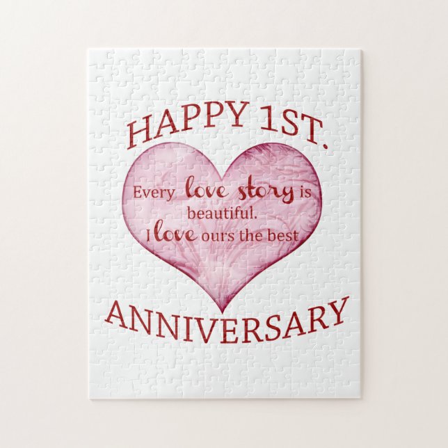 1st. Anniversary Jigsaw Puzzle (Vertical)