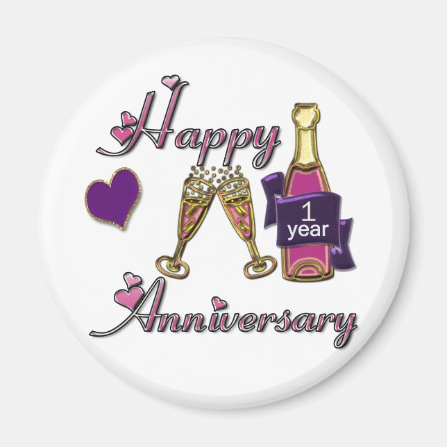 1st. Anniversary Magnet (Front)