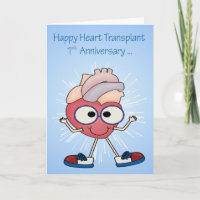 1st Anniversary Of Heart Transplant greeting cards