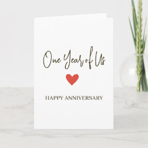 1st Anniversary – One Year of Us Card